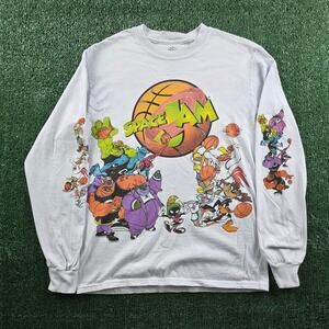 Space Jam Long Sleeve Shirt Small PacSun Exclusive Cartoon Graphic tee,